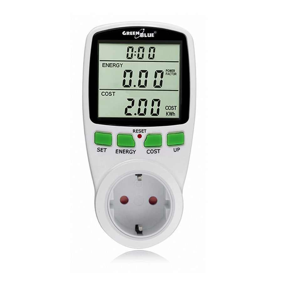 GreenBlue GB202G Compteur de consommation d'énergie Wattmètre avec prise max.16 A 3600W 230V