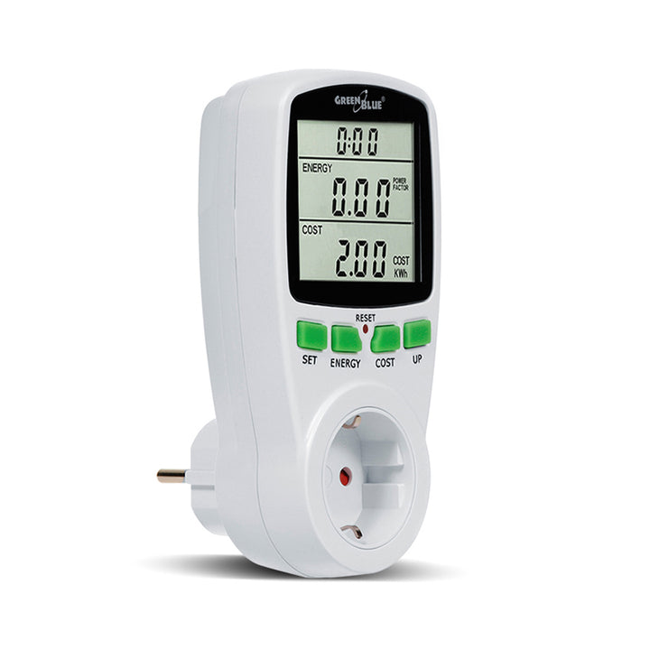 GreenBlue GB202G Energieverbruiksmeter Wattmeter met stopcontact max.16 A 3600W 230V