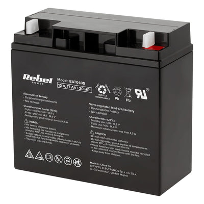 Rebel12V 17Ah onderhoudsvrije gelbatterij voor UPS