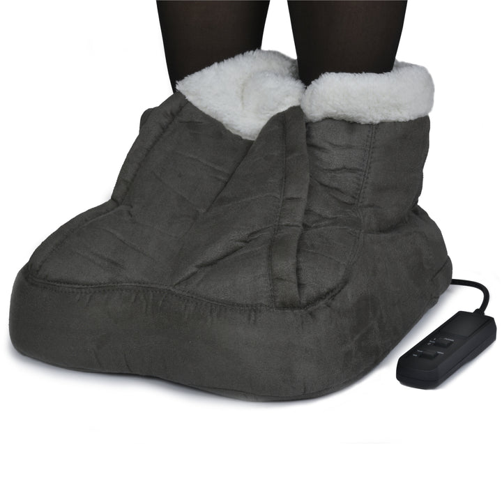 Elektrische Verwarmde Voet Warmer Schoen Voeten Massage Verwarming Zachte Fleece