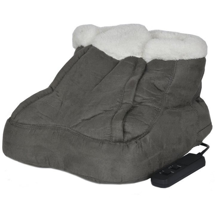 Elektrische Verwarmde Voet Warmer Schoen Voeten Massage Verwarming Zachte Fleece