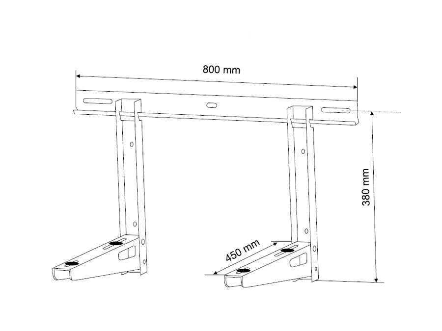 Maclean MC-622 Muurbeugel  voor airconditioner is 100 kg super bruikbaar