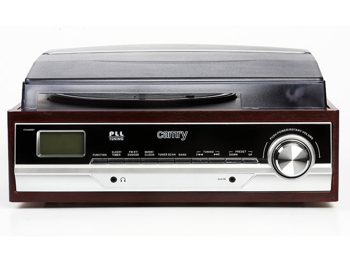 CAMRY - Grammofoon + FM-radio / Klassieke retrostijl HOME AUDIO - Draaitafel met 3 snelheden