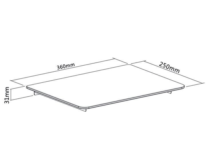 Wandplank Beugel voor DVD of Tuner tot 8 kg Maclean MC-629