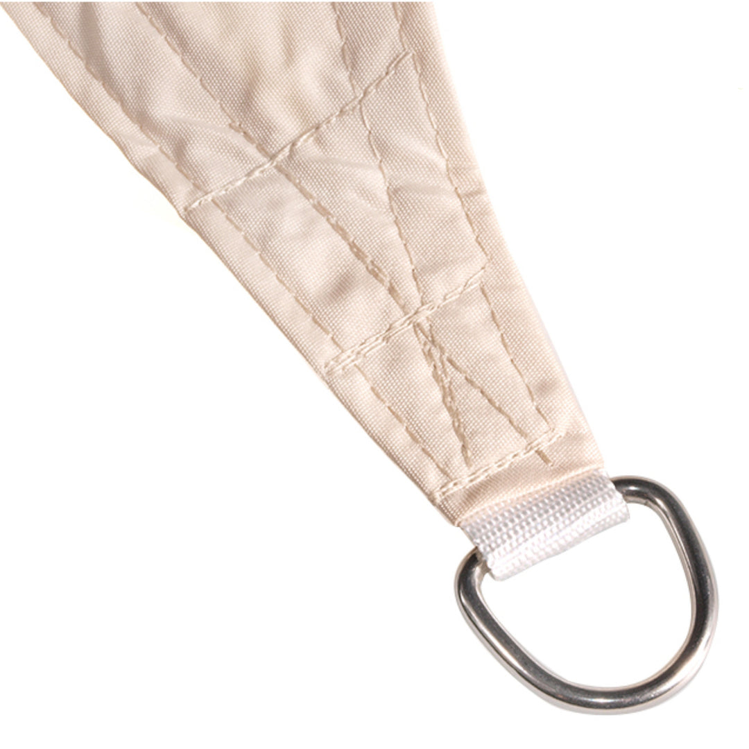 Zonnezeil Schaduwdoek Grrenblue driehoek 5 m Cream