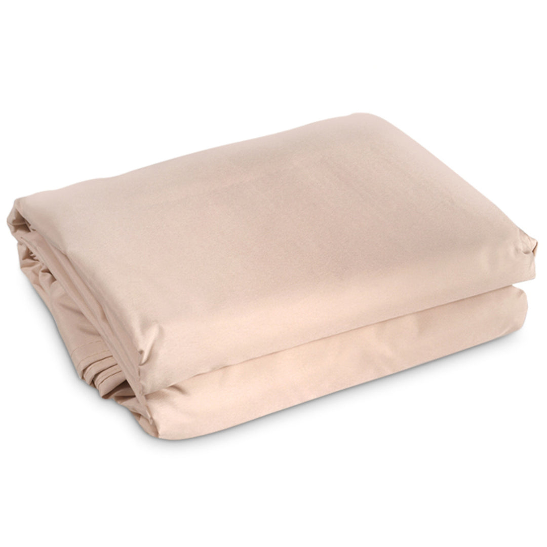 Zonnezeil Schaduwdoek Grrenblue driehoek 5 m Cream