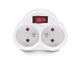 Maclean MCE31 Wandcontactdoos x 2 met schakelaar 16A max