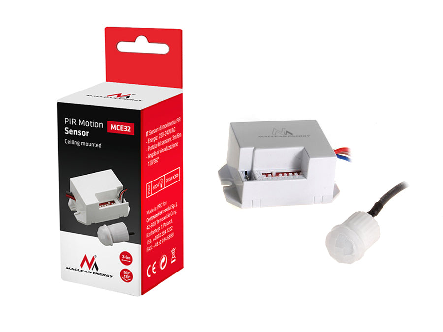 PIR bewegingssensor 360 ° infrarooddetector MCE32 Maclean