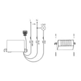 Schemerschakelaar met externe sensor 2300W Maclean Energy MCE34