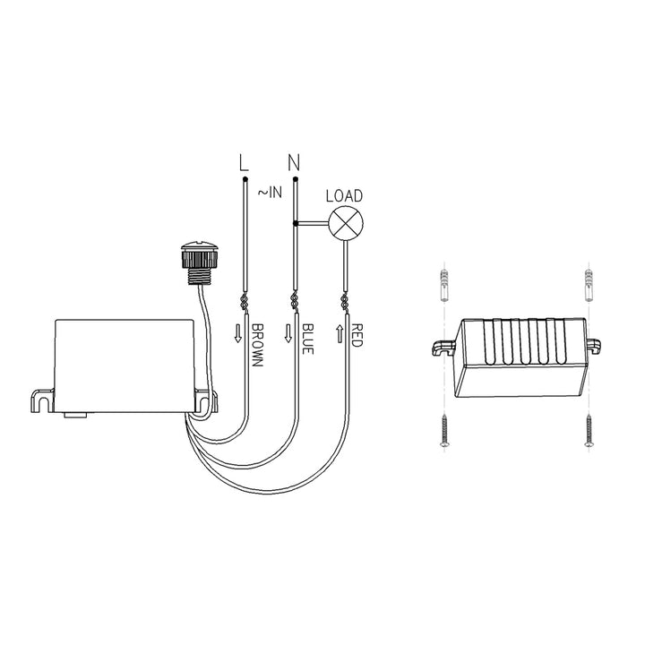 Schemerschakelaar met externe sensor 2300W Maclean Energy MCE34