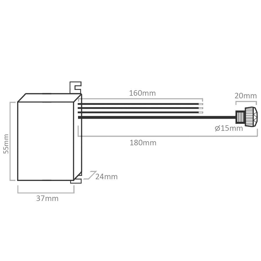 Schemerschakelaar met externe sensor 2300W Maclean Energy MCE34