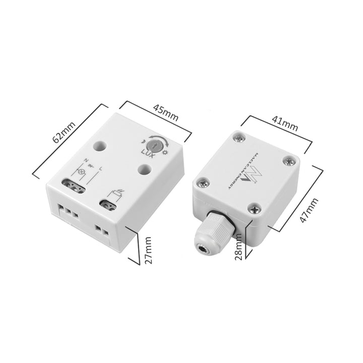 Maclean MCE35 Schemersensor Schemerschakelaar met externe sensor, voor buitengebruik, max. 3450W IP65