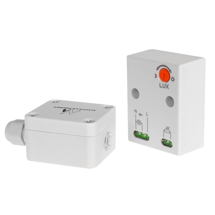 Maclean MCE35 Schemersensor Schemerschakelaar met externe sensor, voor buitengebruik, max. 3450W IP65