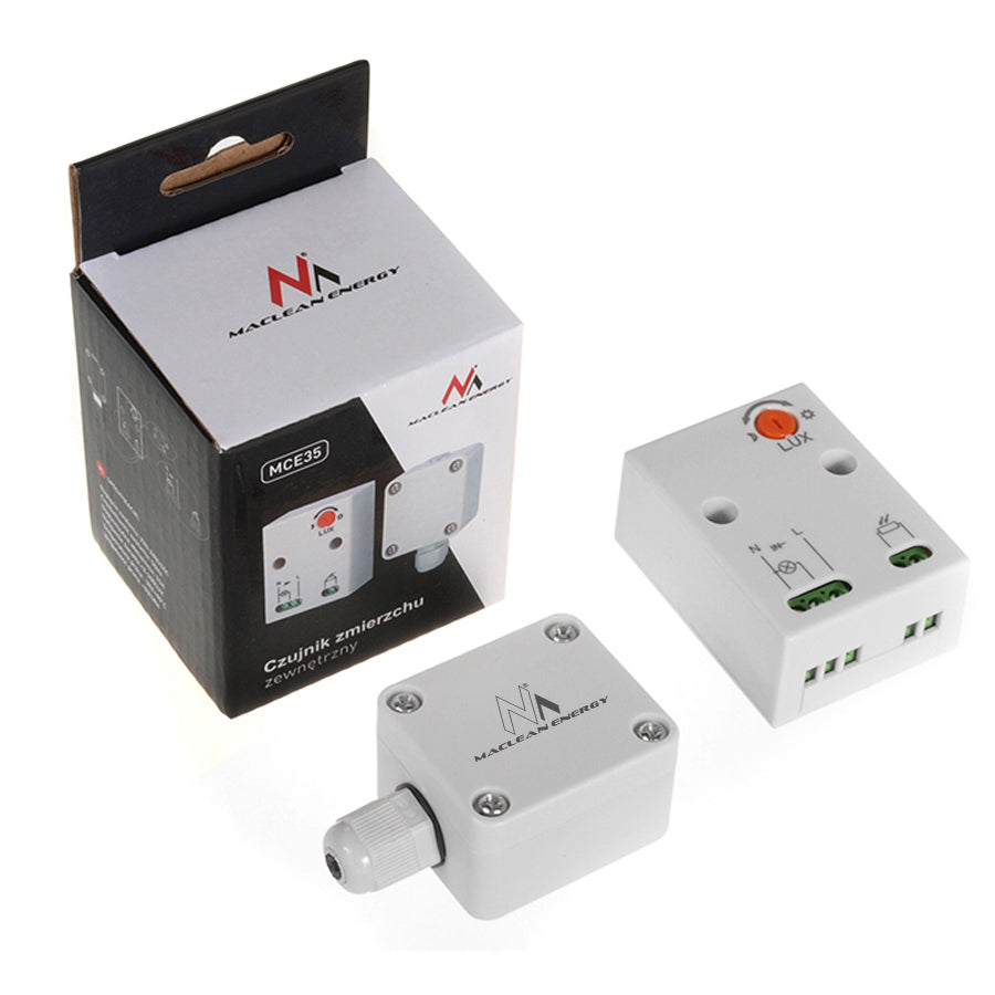 MC Power – Intermediate plug, twilight switch with timer, 1-9 hours, twilight sensor for outdoor IP44, 230 V, outdoor timer, socket for automatic switching of light lamp at night MC Power – Intermediate plug, twilight switch with timer, 1-9 hours, twilight sensor for outdoor IP44, 230 V, outdoor timer, socket for automatic switching of light lamp at night
