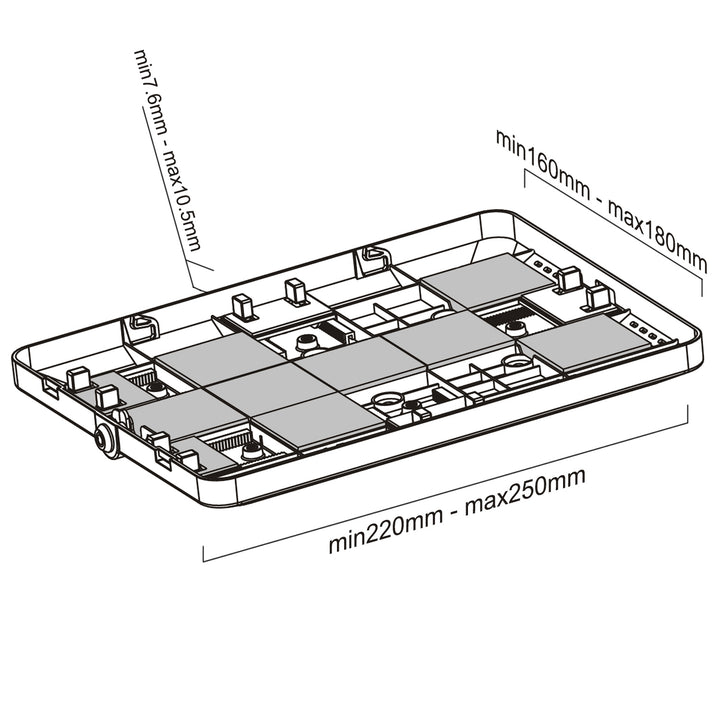 Tablet Vloer standaard floor stand anti dief MC-64 Maclean