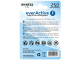 Baterij everActive Ni-MH 9V 6F22 250mAh Silver Line