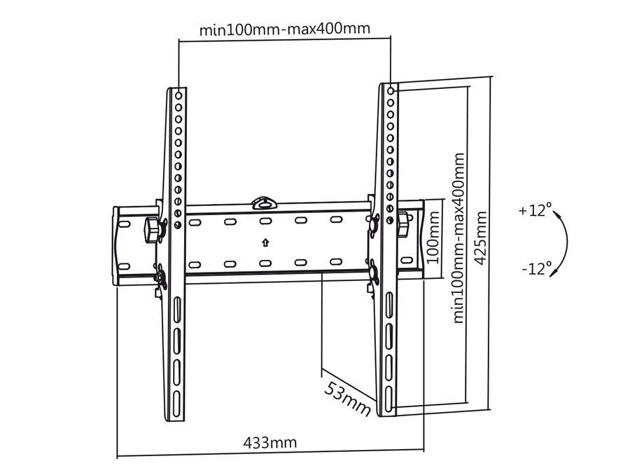 Muurbeugel voor TV 32-75" Maclean MC-665 Wandbeugel