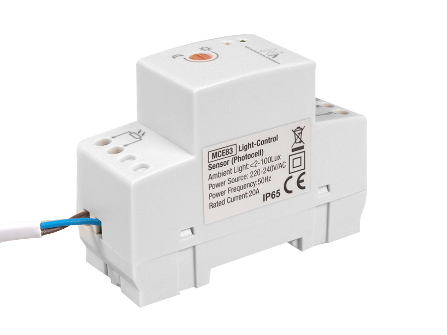 Interrupteur crépusculaire pour rail DIN avec sonde externe Maclean MCE 83