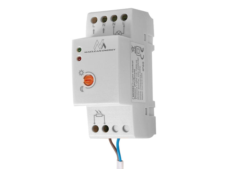 Interrupteur crépusculaire pour rail DIN avec sonde externe Maclean MCE 83