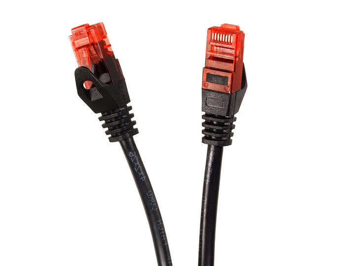 Câble réseau UTP LAN CAT6, terminé par des fiches RJ45, noir - 3m