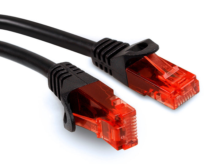 Câble réseau UTP LAN CAT6, terminé par des fiches RJ45, noir - 3m