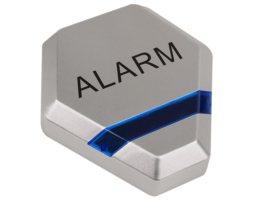 Draadloze, solar dummy alarm zilveren sirene DC3200 S 3x LED