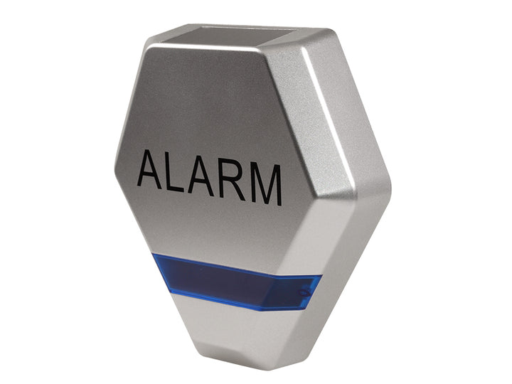 Draadloze, solar dummy alarm zilveren sirene DC3200 S 3x LED