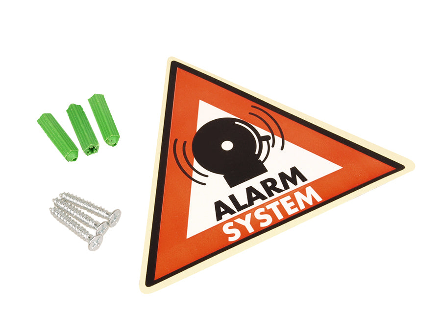 Draadloze, solar dummy alarm zilveren sirene DC3200 S 3x LED