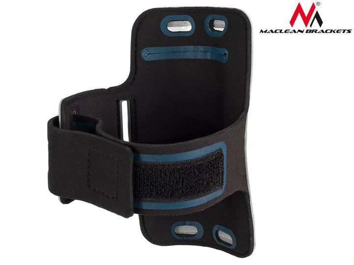 Maclean Brassard de sport 4,8" pour téléphone portable, sac de protection pour téléphone portable, jogging, fitness (szary, 4,8")