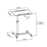 Trolley voor laptop, projector, overheadprojector MC-671