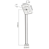 Houder voor tablets met MC678 Slotbevestiging voor de Maclean MC-678