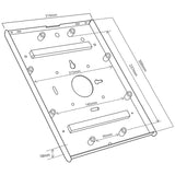 Houder voor tablets met MC678 Slotbevestiging voor de Maclean MC-678