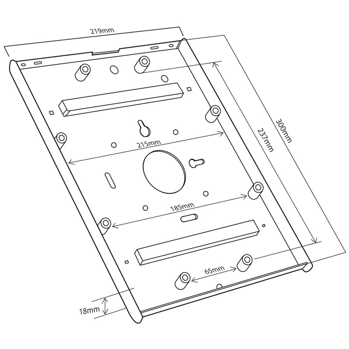 Support pour tablettes avec support MC678 Lock pour le Maclean MC-678