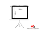 Maclean MC-680 Thuisbioscoop: Projectiescherm Universeel 200x200 112" 1:1
