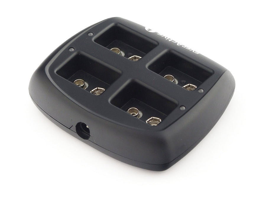 everActive NC-109 batterijlader voor 4x 9 volt 9V NiMH oplaadbare batterijen