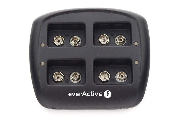 everActive NC-109 batterijlader voor 4x 9 volt 9V NiMH oplaadbare batterijen