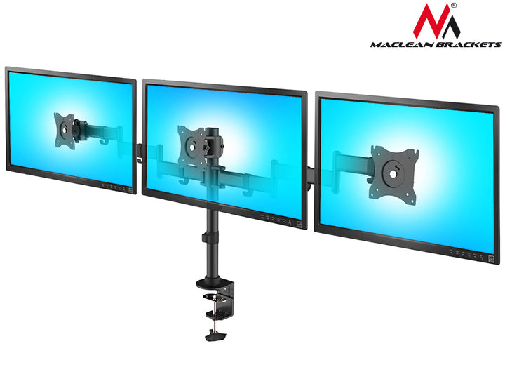 Flat panel steun voor 3 monitoren LCD LED 27" MC-691 Maclean