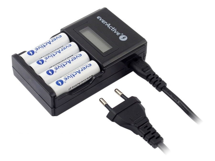 Intelligente snellader voor AA- en AAA-batterijen - EverActive NC-450