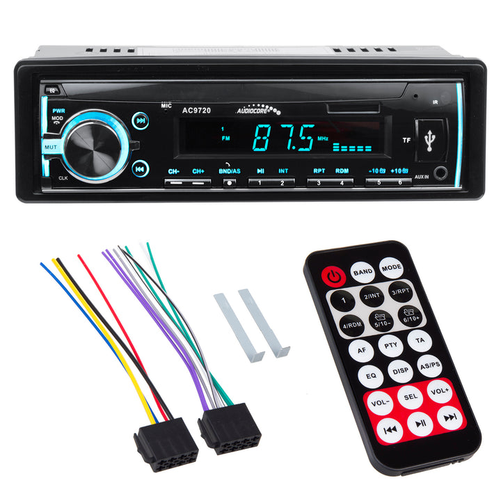Autoradio Audiocore AC9720 B MP3/WMA/USB/RDS/SD ISO Bluetooth Multicolor, Technologie APT-X