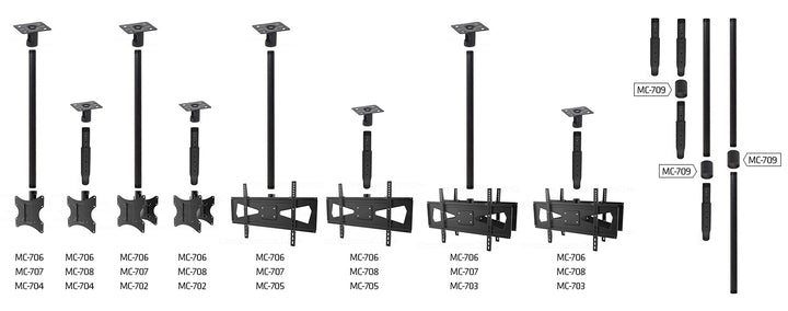 Maclean Plaat, voor montage van een TV beugel, PROFI MARKET SYSTEM, 50kg, MC-706