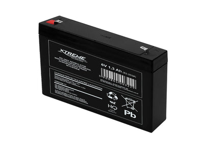 Gelbatterij 6V 1,3Ah Xtreme onderhoudsvrije AGM