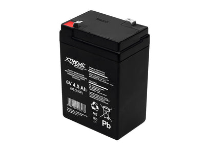 Niet-onderhoudsgel 6V 4.5Ah Xtreme-gelgrootte: 107 x 70 x 47 mm