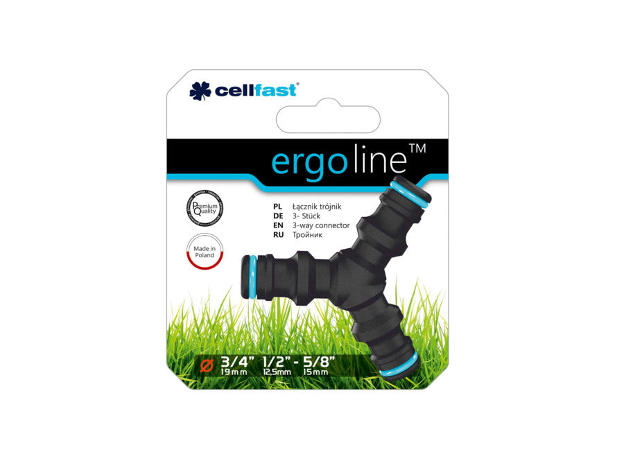 Cellfast Ergo Line Y-stuk 1/2 " en 3/4 " connector