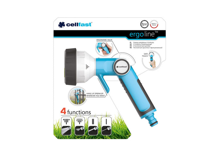 Pistool sprinkler 4-functie Cellfast Ergo Line sproeier