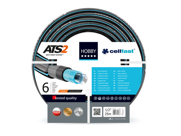 Cellfast Hobby-slang 1/2 '' 25 m super praktisch 6 lagen