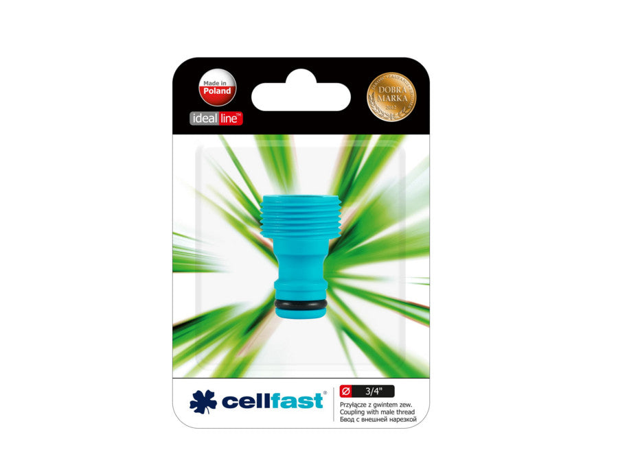 Adaptateur de tuyau d'arrosage Cellfast Ideal Line avec filetage femelle 3/4"