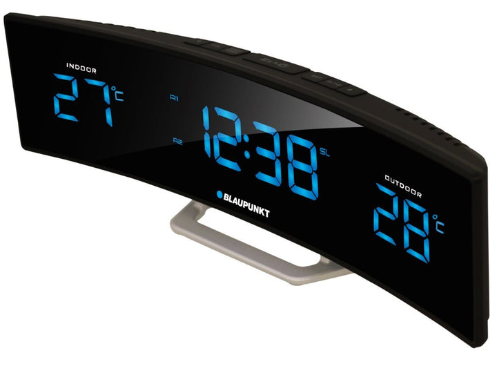 Blaupunkt CR12BK radio Klok Digitaal Zwart, Zilver