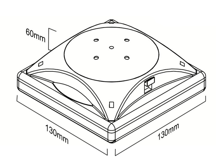 Lampe solaire LED sous parasol MCE124 Maclean Energy