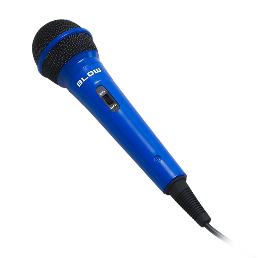 Blow - Dynamische microfoon 6.3mm PR-M-202, 100Hz - 12.5kHz - Blauw