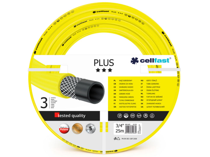 Cellfast Plus 3/4" 25m tuinslang super handig 3-laags slang